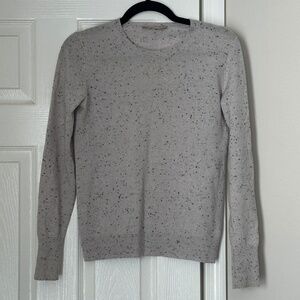 Women's Everlane Extra Small XS Cashmere Sweater Flecked Speckled Cream Crew